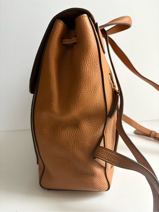 Tory Burch Bleker Cognac Pebbled Leather Backpack main image 10